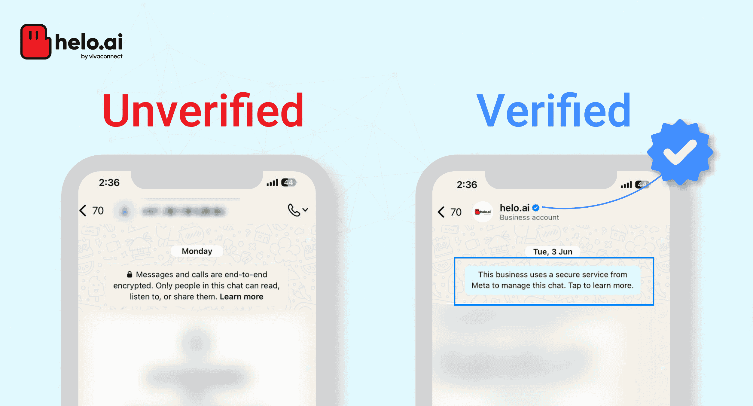 WhatsApp blue tick